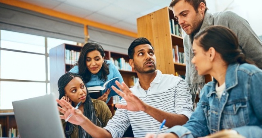 Students in a classroom